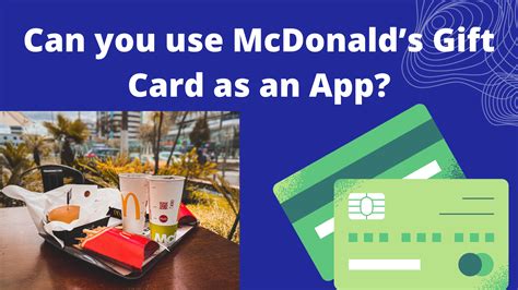 How to use mcdonalds gift card on app. Things To Know About How to use mcdonalds gift card on app. 